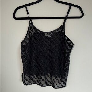 Vintage Jones New York Sheer Cropped Tank Top